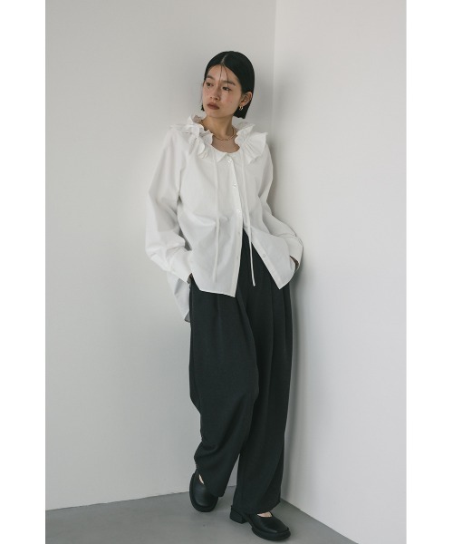 カットオフハイウエストワイドパンツ（その他パンツ