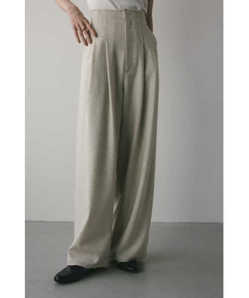 STYLEMIXER(スタイルミキサー)の「カットオフハイウエストワイドパンツ(その他パンツ・レディース・アイボリー/ブラック/グレー・SMALL/MEDIUM)」の4枚目の写真