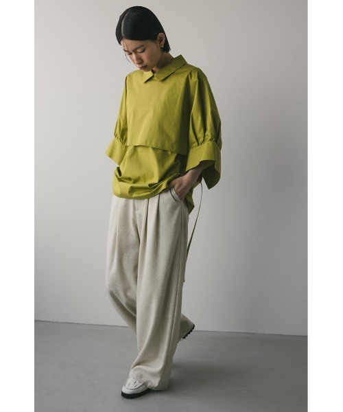 STYLEMIXER(スタイルミキサー)の「カットオフハイウエストワイドパンツ(その他パンツ・レディース・アイボリー/ブラック/グレー・SMALL/MEDIUM)」の7枚目の写真