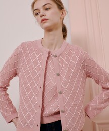 【LOULOU WILLOUGHBY】シークインエンブロイダリーカーディガン