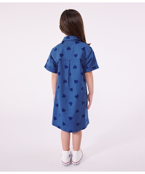 PETIT BATEAU（プチバトー）の「半袖ワンピース（ワンピース・キッズ・ブルー系その他・6YEAR/8YEAR/10YEAR/12YEAR）」の2枚目の写真