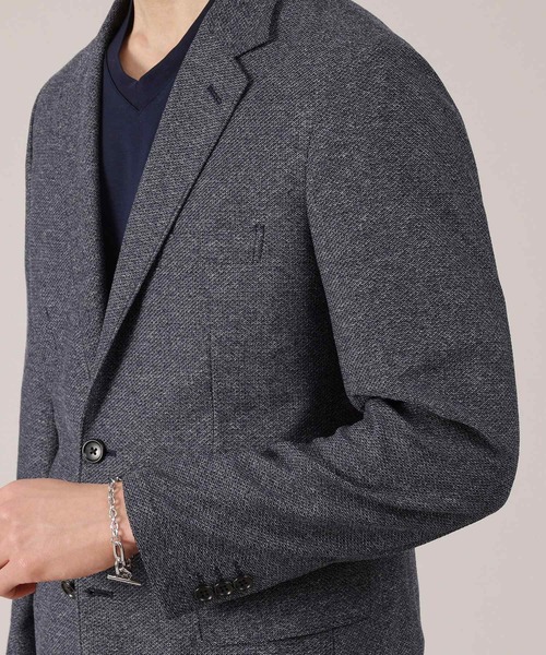 TAKEO KIKUCHI（タケオキクチ）の「【抗菌防臭】尾州 リネンブレンド ハニカムメッシュ ジャケット（テーラードジャケット・メンズ・ブルー系その他/ネイビー/グレー・01/02/03/04）」の18枚目の写真