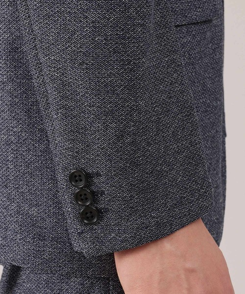 TAKEO KIKUCHI（タケオキクチ）の「【抗菌防臭】尾州 リネンブレンド ハニカムメッシュ ジャケット（テーラードジャケット・メンズ・ブルー系その他/ネイビー/グレー・01/02/03/04）」の19枚目の写真