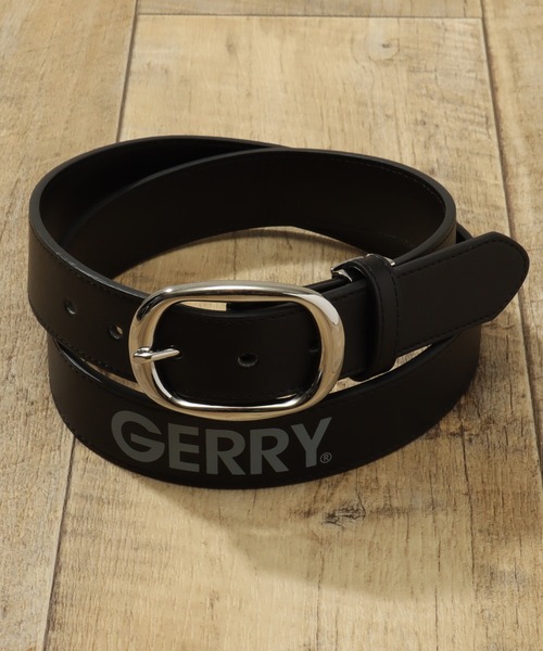 セール】【GERRY/ジェリー】プリントロゴ PUレザーベルト35mm（ベルト