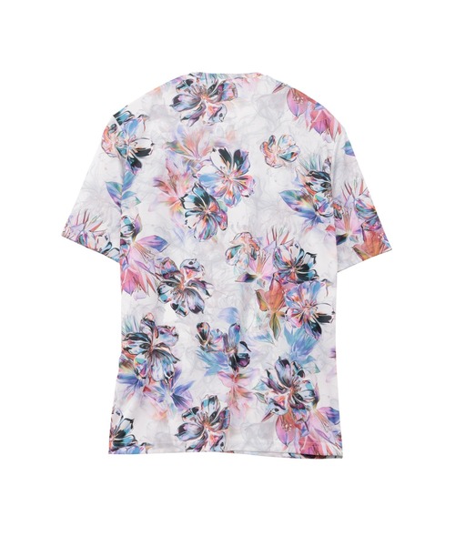 TORNADO MART(トルネードマート)の「TORNADO MART∴メタルハイビスカスプリント半袖カットソー(Tシャツ/カットソー・メンズ・その他1/その他2/ブルー系1・M/L/LL/XXL)」の8枚目の写真