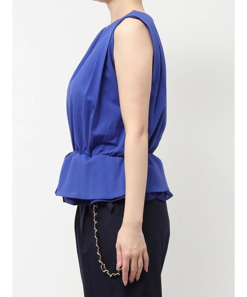 dazzlin（ダズリン）の「ショルダータックカットソー（Tシャツ/カットソー・レディース・オフホワイト/ブラック/ブルー・FREE）」の13枚目の写真