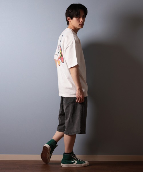 GRIZZLY(グリズリー)の「【ムラサキスポーツ限定】GRIZZLY/グリズリー 半袖Tシャツ バックプリント G25SS1404(Tシャツ/カットソー・メンズ・ホワイト/スミクロ/ブラック・XL/M/L)」の9枚目の写真
