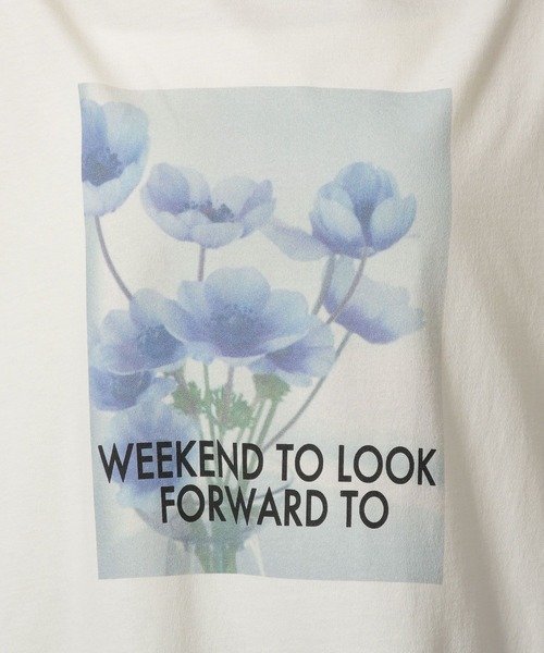 LAKOLE（ラコレ）の「フラワーフォトTEE / 325508（Tシャツ/カットソー・レディース・イエロー/オフホワイト/チャコールグレー・FREE）」の14枚目の写真