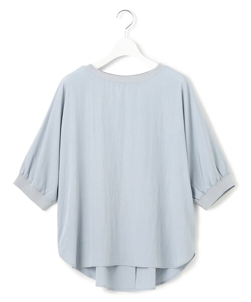 J.PRESS YORK STREET(ジェイプレスヨークストリート)の「【WOMEN】ワッシャードルマン ブラウス(シャツ/ブラウス・レディース・ダルブルー系/ダークグリーン系/ライトグレー系/イエロー系/ネイビー系・F)」の4枚目の写真