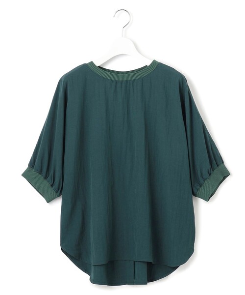 J.PRESS YORK STREET(ジェイプレスヨークストリート)の「【WOMEN】ワッシャードルマン ブラウス(シャツ/ブラウス・レディース・ダルブルー系/ダークグリーン系/ライトグレー系/イエロー系/ネイビー系・F)」の9枚目の写真