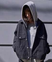 Nora Lily（ノラリリー）の「【Nora Lily】Tuck Arm Big Blouson 2(UNISEX)（デニムジャケット）」