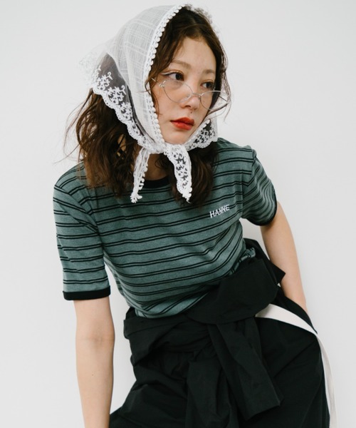 ボーダーコンパクトTEE（Tシャツ/カットソー）｜HANNE（アン）の