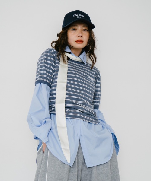 ボーダーコンパクトTEE（Tシャツ/カットソー）｜HANNE（アン）の