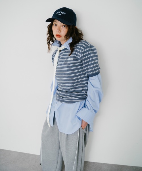 tシャツ border compact tee レディース Border compact tee – HANNE ONLINE SHOP