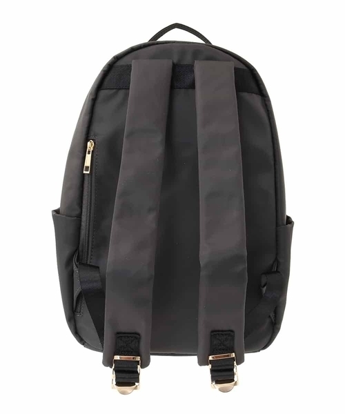 a.v.v(アーヴェヴェ)の「【多機能/A4収納可能】ナイロンリュック(バックパック/リュック・レディース・チャコールグレー/ブラック・38)」の8枚目の写真