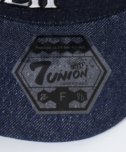 7Union(セブンユニオン)の「7UNION THE NOODLE ヌードル 刺繍 5パネルキャップ(キャップ・メンズ・インディゴブルー・FREE)」の4枚目の写真