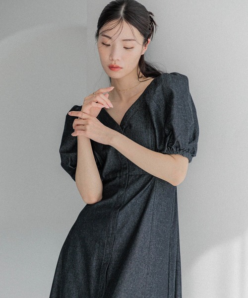 Heather（ヘザー）の「アソートカットアウトワンピース　452500（ワンピース・レディース・オフホワイト/ブラック/ブラック系その他/チェック/ホワイト系・S/M）」の8枚目の写真