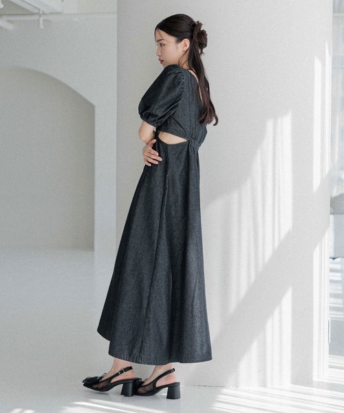 Heather（ヘザー）の「アソートカットアウトワンピース　452500（ワンピース・レディース・オフホワイト/ブラック/ブラック系その他/チェック/ホワイト系・S/M）」の19枚目の写真