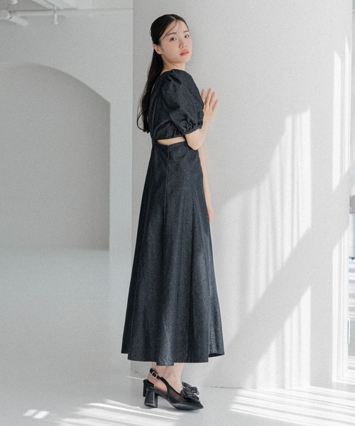 Heather（ヘザー）の「アソートカットアウトワンピース　452500（ワンピース・レディース・オフホワイト/ブラック/ブラック系その他/チェック/ホワイト系・S/M）」の22枚目の写真