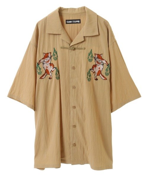 Candy Stripper(キャンディストリッパー)の「PHANTOM CATS CHINA シャツ(シャツ/ブラウス・レディース・ブルー/ブラック/ベージュ・FREE)」の14枚目の写真