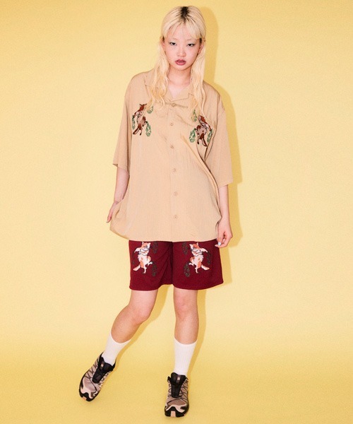 Candy Stripper(キャンディストリッパー)の「PHANTOM CATS CHINA シャツ(シャツ/ブラウス・レディース・ブルー/ブラック/ベージュ・FREE)」の6枚目の写真