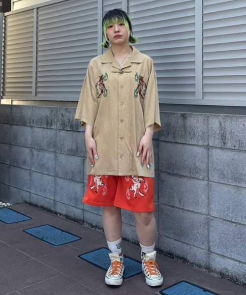 Candy Stripper(キャンディストリッパー)の「PHANTOM CATS CHINA シャツ(シャツ/ブラウス・レディース・ブルー/ブラック/ベージュ・FREE)」の10枚目の写真