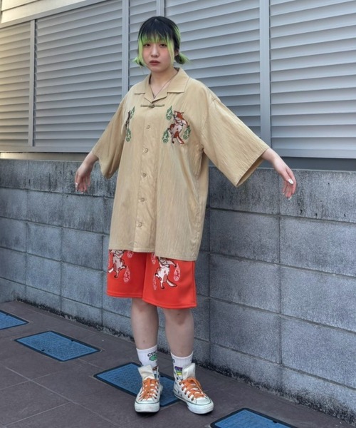 Candy Stripper(キャンディストリッパー)の「PHANTOM CATS CHINA シャツ(シャツ/ブラウス・レディース・ブルー/ブラック/ベージュ・FREE)」の11枚目の写真