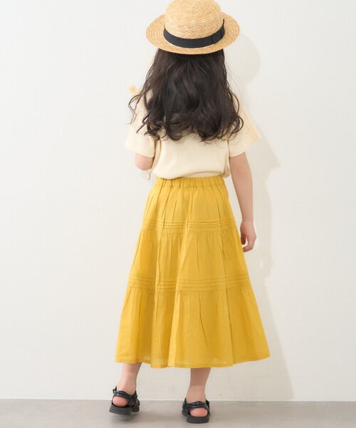 CIAOPANIC TYPY（チャオパニックティピー）の「【KIDS】【india】ボイルピンタックスカート（スカート・キッズ・イエロー/ホワイト/ブラック・MEDIUM/LARGE/X-LARGE/XX-LARGE）」の19枚目の写真