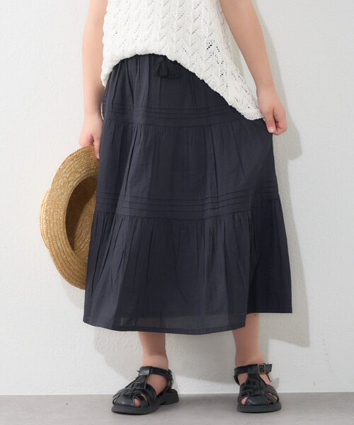 CIAOPANIC TYPY（チャオパニックティピー）の「【KIDS】【india】ボイルピンタックスカート（スカート・キッズ・イエロー/ホワイト/ブラック・MEDIUM/LARGE/X-LARGE/XX-LARGE）」の20枚目の写真