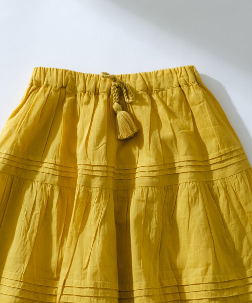 CIAOPANIC TYPY（チャオパニックティピー）の「【KIDS】【india】ボイルピンタックスカート（スカート・キッズ・イエロー/ホワイト/ブラック・MEDIUM/LARGE/X-LARGE/XX-LARGE）」の8枚目の写真