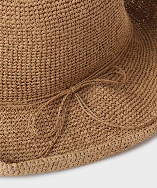 OPAQUE.CLIP（オペークドットクリップ）の「共地リボン雑材ハット（ハット・レディース・ベージュ/ブルー/ライトベージュ・00）」の8枚目の写真