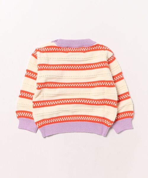 BOBO CHOSES（ボボショーズ）の「Striped jumper（ニット/セーター・キッズ・オフホワイト・6MONTH/3MONTH/9MONTH/12MONTH/18MONTH）」の6枚目の写真