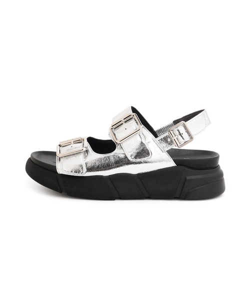 artemis by DIANA（アルテミスバイダイアナ）の「バックル付きダブルストラップ厚底サンダル（サンダル・レディース・ブラック/シルバー/ブルー/ホワイト・S/M/L/XL）」の21枚目の写真