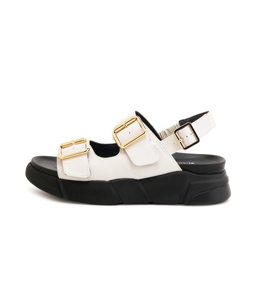 artemis by DIANA（アルテミスバイダイアナ）の「バックル付きダブルストラップ厚底サンダル（サンダル・レディース・ブラック/シルバー/ブルー/ホワイト・S/M/L/XL）」の19枚目の写真
