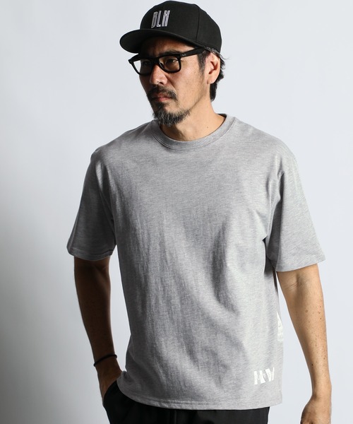 The DUFFER of ST.GEORGE（ザダファーオブセントジョージ）の「〔BLACK LABEL〕QUICK DRY SIMPLE TEE：速乾 ワンポイント シンプルTシャツ（Tシャツ/カットソー・メンズ・ライトグレー/ホワイト/パープル/ブラック・SMALL/MEDIUM/LARGE/X-LARGE）」の9枚目の写真
