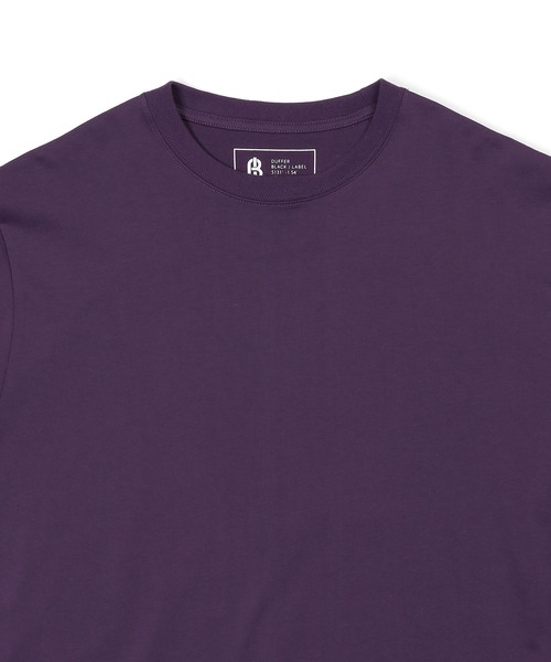 The DUFFER of ST.GEORGE（ザダファーオブセントジョージ）の「〔BLACK LABEL〕QUICK DRY SIMPLE TEE：速乾 ワンポイント シンプルTシャツ（Tシャツ/カットソー・メンズ・ライトグレー/ホワイト/パープル/ブラック・SMALL/MEDIUM/LARGE/X-LARGE）」の19枚目の写真