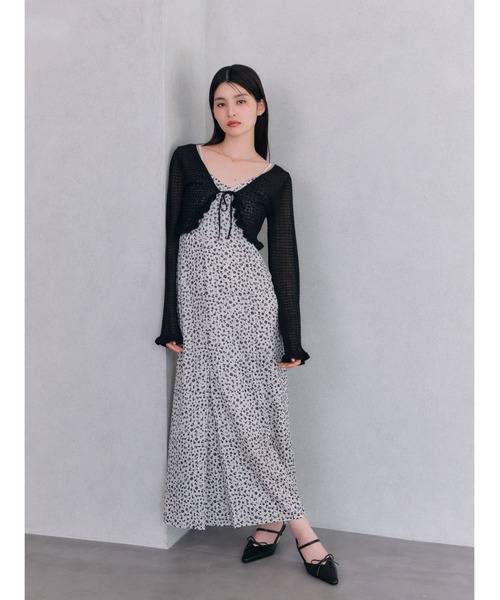 リリーブラウン カーデセットバリエーションワンピース ブラック