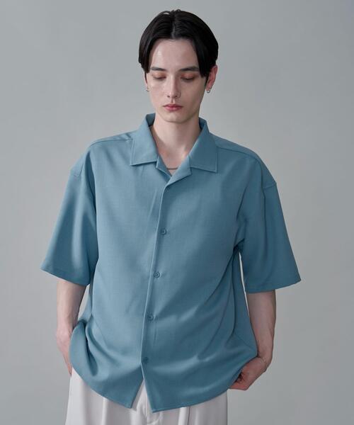 BROWNY（ブラウニー）の「BROWNY/ドライポリオープンカラーシャツ（シャツ/ブラウス・メンズ・サックスブルー/ブラック/ホワイト/ライトグレー/ブラウン/ホワイト系その他/ブラック系その他・LARGE/SMALL/MEDIUM）」の7枚目の写真