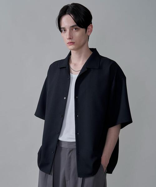 BROWNY（ブラウニー）の「BROWNY/ドライポリオープンカラーシャツ（シャツ/ブラウス・メンズ・サックスブルー/ブラック/ホワイト/ライトグレー/ブラウン/ホワイト系その他/ブラック系その他・LARGE/SMALL/MEDIUM）」の4枚目の写真