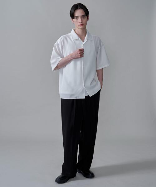 BROWNY（ブラウニー）の「BROWNY/ドライポリオープンカラーシャツ（シャツ/ブラウス・メンズ・サックスブルー/ブラック/ホワイト/ライトグレー/ブラウン/ホワイト系その他/ブラック系その他・LARGE/SMALL/MEDIUM）」の8枚目の写真