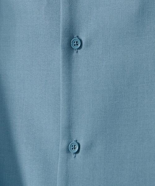 BROWNY（ブラウニー）の「BROWNY/ドライポリオープンカラーシャツ（シャツ/ブラウス・メンズ・サックスブルー/ブラック/ホワイト/ライトグレー/ブラウン/ホワイト系その他/ブラック系その他・LARGE/SMALL/MEDIUM）」の13枚目の写真