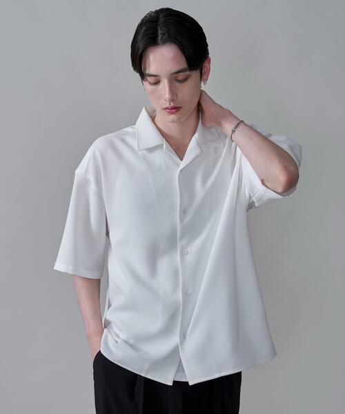 BROWNY（ブラウニー）の「BROWNY/ドライポリオープンカラーシャツ（シャツ/ブラウス・メンズ・サックスブルー/ブラック/ホワイト/ライトグレー/ブラウン/ホワイト系その他/ブラック系その他・LARGE/SMALL/MEDIUM）」の17枚目の写真