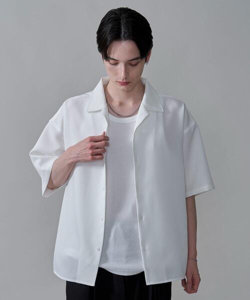 BROWNY（ブラウニー）の「BROWNY/ドライポリオープンカラーシャツ（シャツ/ブラウス・メンズ・サックスブルー/ブラック/ホワイト/ライトグレー/ブラウン/ホワイト系その他/ブラック系その他・LARGE/SMALL/MEDIUM）」の18枚目の写真