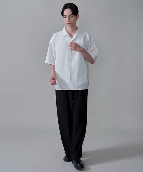 BROWNY（ブラウニー）の「BROWNY/ドライポリオープンカラーシャツ（シャツ/ブラウス・メンズ・サックスブルー/ブラック/ホワイト/ライトグレー/ブラウン/ホワイト系その他/ブラック系その他・LARGE/SMALL/MEDIUM）」の19枚目の写真