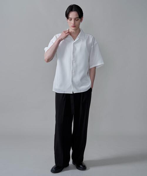 BROWNY（ブラウニー）の「BROWNY/ドライポリオープンカラーシャツ（シャツ/ブラウス・メンズ・サックスブルー/ブラック/ホワイト/ライトグレー/ブラウン/ホワイト系その他/ブラック系その他・LARGE/SMALL/MEDIUM）」の20枚目の写真