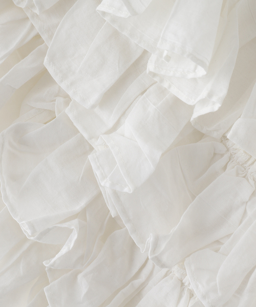 セール】【crinkle crinkle crinkle】 frill poncho blouse