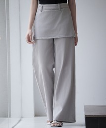 スカートレイヤードワンドデニムパンツ【ZOZOTOWN限定アイテム】