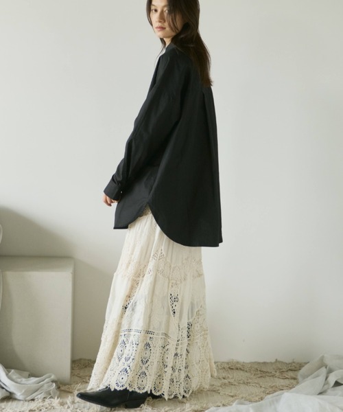 Libra Cue(リブラ キュー)の「かぎ編みレーススカート(スカート・レディース・アイボリー・FREE)」の6枚目の写真