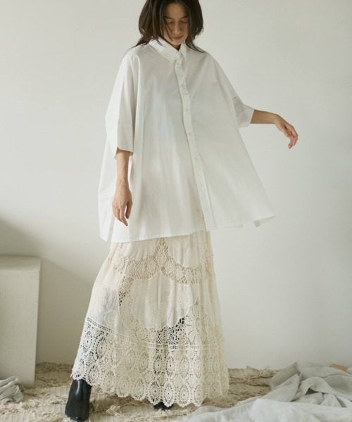 Libra Cue(リブラ キュー)の「かぎ編みレーススカート(スカート・レディース・アイボリー・FREE)」の10枚目の写真