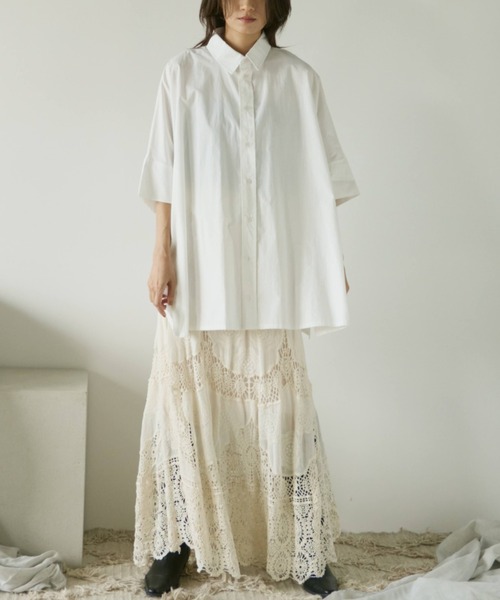 Libra Cue(リブラ キュー)の「かぎ編みレーススカート(スカート・レディース・アイボリー・FREE)」の11枚目の写真